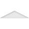 Ekena Millwork Peaked Cap Smooth Architectural Grade PVC Pediment, 42"W x 11-1/2"H x 2"P (Pitch 6/12) PEDPS042X115PKC00 - alternate 5